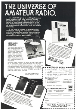 Ad on inside back cover