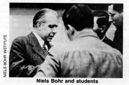 Niels Bohr and students