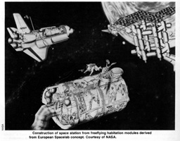 Construction of space station