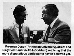 Freeman Dyson and Siegfried Bauer