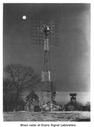Moon radar at Evans Signal Laboratory