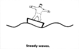 Steady waves.