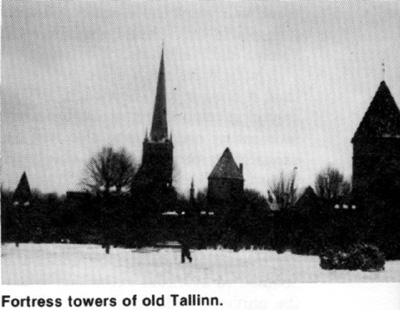 Fortress towers of old Tallinn