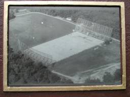 Aerial photo of Big Ear radio telescope