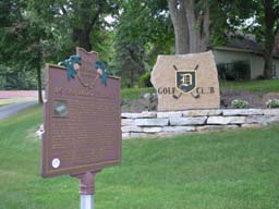 Delaware Golf Club Sign Showing Big Ear Marker