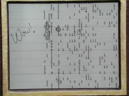 Wow! signal on computer printout