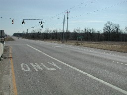 Make Left Turn at Cheshire Rd.